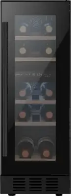 Винный шкаф Weissgauff WWCI-16 DB DualZone 1-нокамерн. черный глянц. (438723)