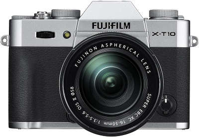Цифровая фотокамера Fujifilm X-T10 Silver Double kit (XC 16-50 f/3.5-5.6 OIS II, XC 50-230 мм f/4.5-6.7 OISII)