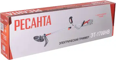 Триммер электрический Ресанта ЭТ-1700НВ 1700Вт разбор.штан. реж.эл.:леска/нож
