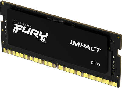 Память оперативная/ Kingston 8GB 4800MT/s DDR5 CL38 SODIMM FURY Impact PnP