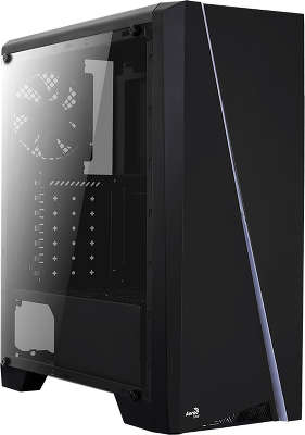 Корпус Aerocool [PGS-V] Cylon , ATX, без БП, RGB подсветка, окно, картридер, 1x USB 3.0 + 2x USB 2.0