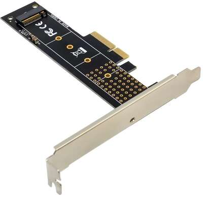 ORIENT C300EN, Переходник PCI-Ex4->M.2 M-key NVMe SSD, тип 2230/2242/2260/2280/22110, 2 планки крепления в комплекте (33294)
