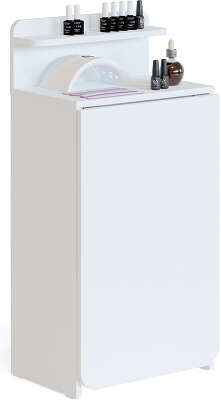 Стол для компьютера Сокол СП-19 складн. столешница ЛДСП белый каркас хром (00-00012723)