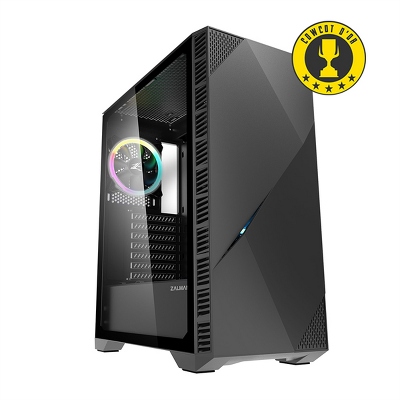 корпус ZALMAN Z3 ICEBERG, ATX, BLACK, WINDOW, 5x3.5", 1x2.5", 1xUSB2.0, 2xUSB3.0, FRONT 1x120mm ARGB, REAR 1x120mm ARGB