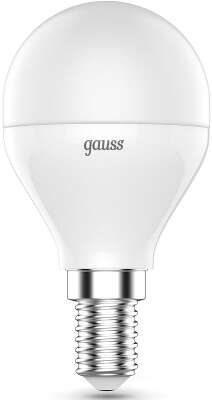 Лампа светодиодная Gauss 105101406 6Вт цок.:E14 шар 220B св.свеч.RGB (упак.:1шт)