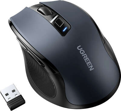 Мышь беспроводная Ugreen MU006 Ergonomic Mouse 2.4G Wireless & Bluetooth 4000DPI [90545]