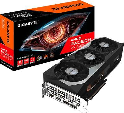 Видеокарта GIGABYTE AMD Radeon RX 6800 XT GAMING OC PRO 16Gb DDR6 PCI-E HDMI, 3DP