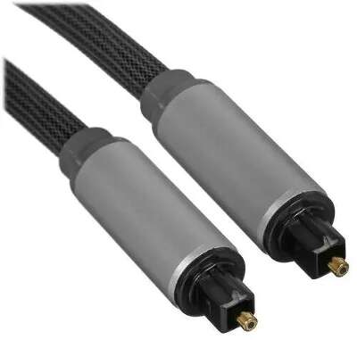 Кабель UGREEN AV108 (10540) Toslink Optical Male To Male Audio Cable. Длина: 2м. Цвет: серебристо-черный