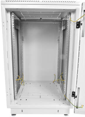 Шкаф серверный ЦМО (ШТК-М-22.6.10-3ААА) напольный 22U 600x1020мм пер.дв.металл задн.дв.стал.лист 2 бок.пан. направл.под закл.гайки 330кг серый 855мм 73.44кг 180град. 1140мм IP20 металл