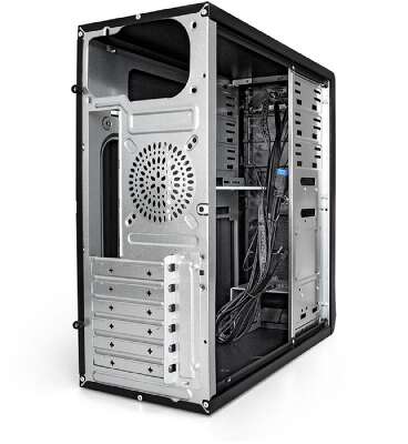 Exegate EX283214RUS Корпус Miditower ExeGate CP-603UB Black, ATX, <без БП>, 2*USB+2*USB3.0, Audio, замок блокировки кнопки питания