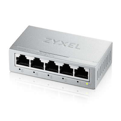 Коммутатор Коммутатор Zyxel GS-105B v5, 5 портов 1000 Мбит/с, настольный, металлический корпус