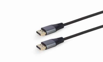 Кабель DisplayPort Cablexpert CC-DP8K-6, 20M/20M, v1.4, нейлоновая оплетка, метал. разъемы, 1.8м, черный, паке