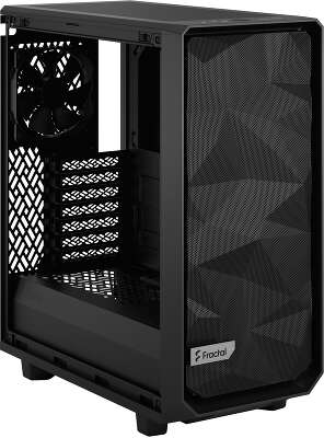 Корпус Fractal Design Meshify 2 Compact Light Tempered Glass, черный, ATX, Без БП (FD-C-MES2C-03)