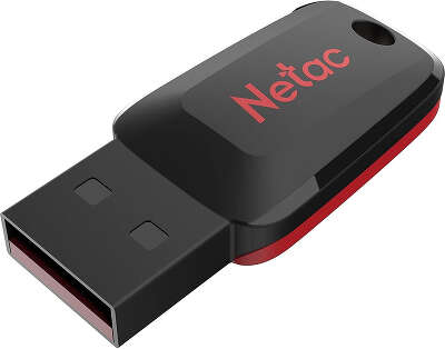 Флеш Диск Netac 128Gb U197 NT03U197N-128G-20BK USB2.0 черный/красный