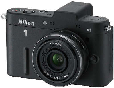 Цифровая фотокамера Nikon 1 V1 Black Kit (10 мм f/2.8)