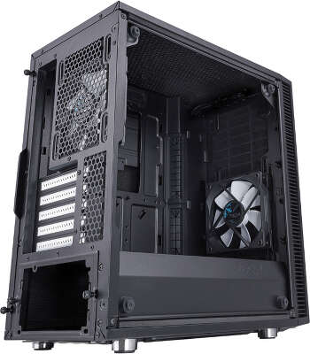 Корпус Fractal Design Define Mini C TG, черный, mATX, Без БП (FD-CA-DEF-MINI-C-BK-TG)