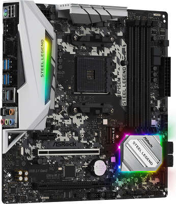 Материнская плата microATX LGAAM4 ASRock B450M STEEL LEGEND