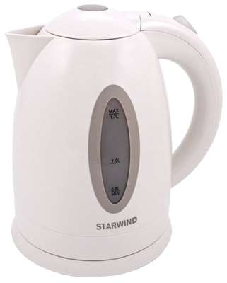 Чайник Starwind SKP2211 1.7л. белый (корпус: пластик)