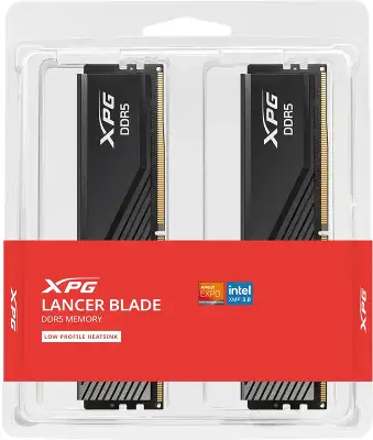 Память DDR5 2x16GB 6400MHz A-Data AX5U6400C3216G-DTLABBK XPG Lancer Blade RTL Gaming PC5-51200 CL32 DIMM ECC 288-pin 1.4В kit dual rank с радиатором Ret