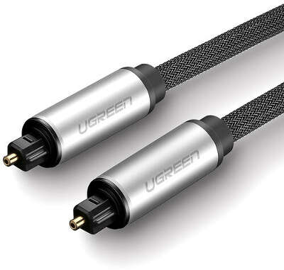 Кабель UGREEN AV108 (10541) Toslink Optical Male To Male Audio Cable. Длина: 3м. Цвет: серебристо-черный