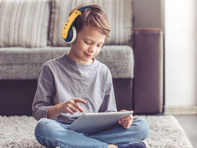 Наушники детские беспроводные JVC HA-KD10W-P-E,синий/желтый [HA-KD10W-Y-E]