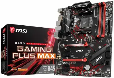 Материнская плата MSI B450 GAMING PLUS MAX Soc-AM4 AMD B450 4xDDR4 ATX AC`97 8ch(7.1) GbLAN RAID+DVI+HDMI