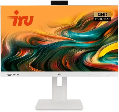 Моноблок IRU Strato 27" QHD i5 1235U (1.3) 16Gb SSD512Gb Iris Xe CR без ОС GbitEth WiFi BT 65W Cam белый 2560x1440