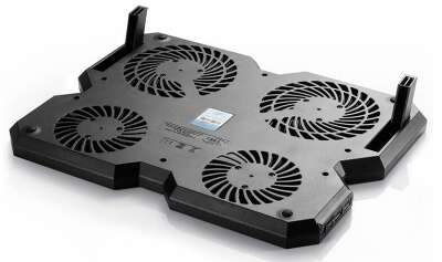 Подставка для ноутбука Deepcool Multi Core X6 (DP-N422-MCX6) 15.6" 380x295x24мм 30.9дБ 2xUSB 4x 900г черный