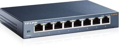 TP-Link TL-SG108 8-портовый гигабитный настольный коммутатор, 8 гигабитных портов RJ45, стальной корпус