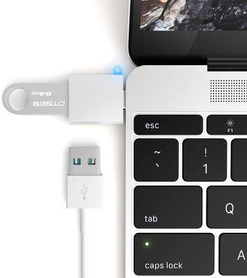 Адаптер Satechi Aluminum USB-C to USB3.0, Silver [ST-TCUAS]