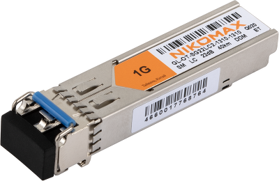 Модуль NIKOMAX SFP, 1.25 Гбит/с, Duplex, 2 ОВ, SM, 2xLC, Tx:1310/Rx:1310 нм, DDM, 22 дБ (до 40 км)