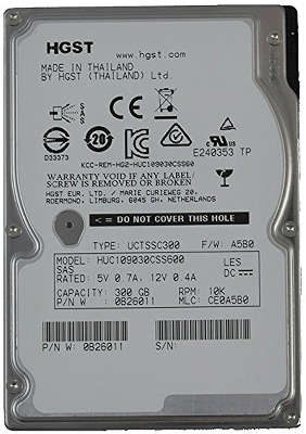 Жёсткий диск Hitachi Enterprise 2.5" SAS 300Gb, 10000rpm, 64MB buffer (HUC109030CSS600)