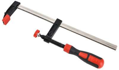 Струбцина F-образная усиленная Deli DL110525Z 250x50 мм, макс. усилие зажима 2000N, резьба 12мм