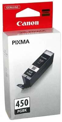Картридж CANON PGI-450 PGBK черный, 15 мл, 300 страниц