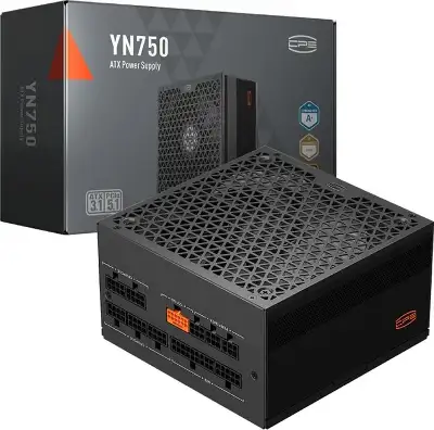 Блок питания PcCooler ATX 750W YN750 80+ gold (20+4pin) APFC 135mm fan 6xSATA Cab Manag RTL