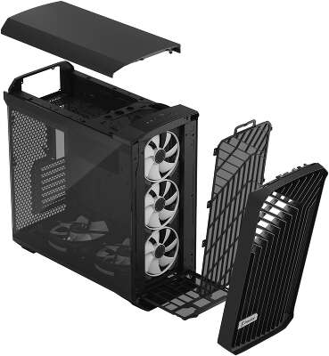 Корпус Fractal Design Torrent Black RGB TG Light Tint, черный, EATX, Без БП (FD-C-TOR1A-04)