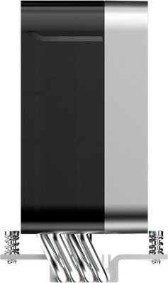 Кулер для процессора Ocypus Delta A40 EX BK Digital, 120mm ARGB FAN, Top Display Panel, 4 HEAT PIPES, 4-PIN PWM, 500-1800 RPM, 29DBA, HYDRO BEARING, LGA115X/1200/1700/18XX, AM4/AM5