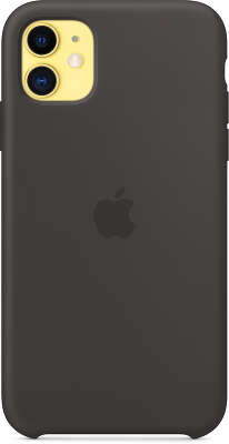 Силиконовый чехол для iPhone 11 Apple Silicone Case, Black [MWVU2ZM/A]