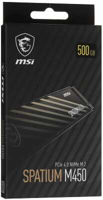 Накопитель SSD PCIE 4.0 NVME M.2 500GB SPATIUM M450 500GB V1 MSI