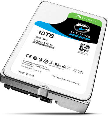 Жесткий диск Seagate SATA-III 10Tb ST10000VX0004 Skyhawk (7200rpm) 256Mb 3.5"