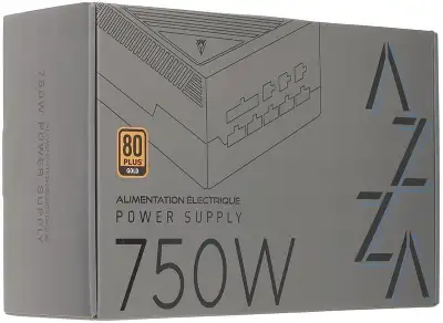 Блок питания Azza ATX 750W PSAZ-750G Gen.5 80+ gold (20+4pin) APFC 120mm fan 6xSATA Cab Manag RTL