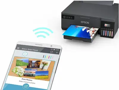 Принтер струйный Epson L8050 (C11CK37405/506/507/504) A4 WiFi черный