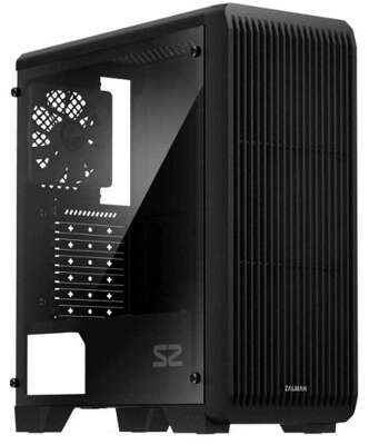 Корпус MidiTower Zalman S2 black (ATX, без БП, 2xUSB2.0 Type-A + USB3.2 Type-A) (Zalman S2)