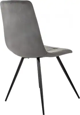 Стул для дома Бюрократ CH-K1 т.серый Holland 18 металл черный на ножках (CH-K1_1/HL18)