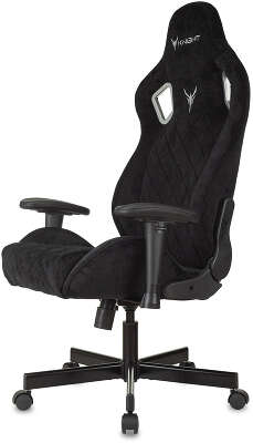 Кресло игровое Knight Outrider черный Light-20 с подголов. крестов. металл