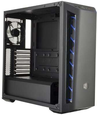 Корпус COOLERMASTER MasterBox MB510L, черный/синий, ATX, Без БП (MCB-B510L-KANN-S03)