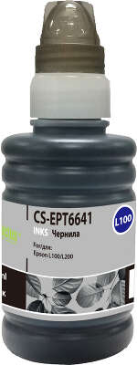 Чернила CACTUS 100ml /L100 [CS-EPT6641], Black