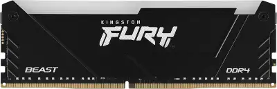 Память DDR4 16GB 3600MHz Kingston KF436C18BB2A/16 Fury Beast RGB RTL Gaming PC4-28800 CL18 DIMM UDIMM 288-pin 1.35В single rank с радиатором Ret