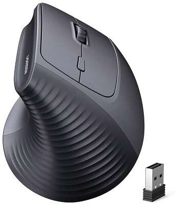 Беспроводная мышь вертикальная UGREEN M571P (65042) Wireless Vertical Mouse 2.4GHz & Bluetooth. Цвет: черный