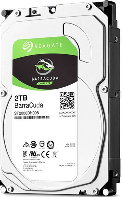 Жесткий диск Seagate Barracuda HDD 3.5" SATA 2Tb, 7200 rpm, 256Mb buffer, 512e/4kn, SMR, ST2000DM008, 1 year, (аналог ST2000DM006)